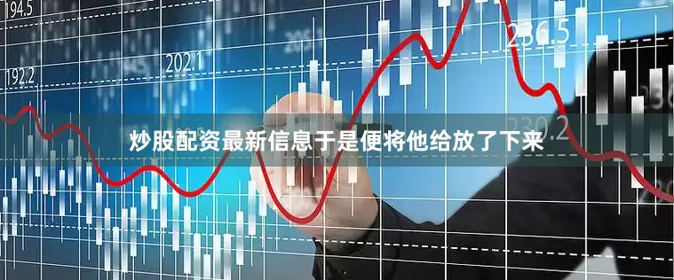 炒股配资最新信息于是便将他给放了下来